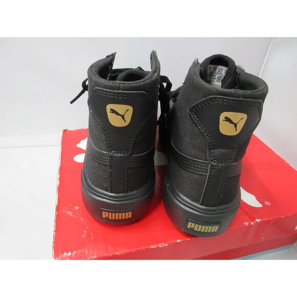 Puma Kaia Mid Womens Size 8.5 Black Platform Sneakers Shoes 384108-01 - Picture 14 of 16